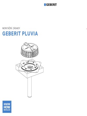 Montážní zásady Geberit Pluvia