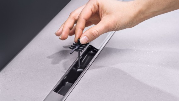 Integrovaný lapač vlasů pro sprchu Integrovaný lapač vlasů pro sprchu