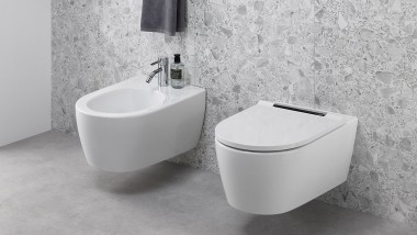 Bidet a WC z koupelnové série Geberit ONE