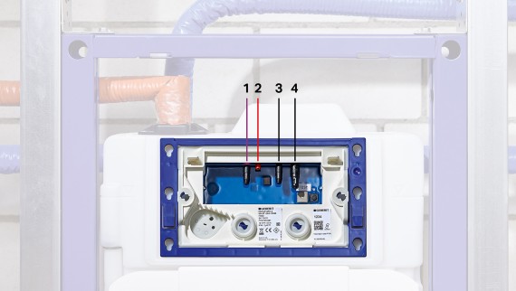 Podomítková nádržka Geberit s hygienickým proplachem HS30 (© Geberit)