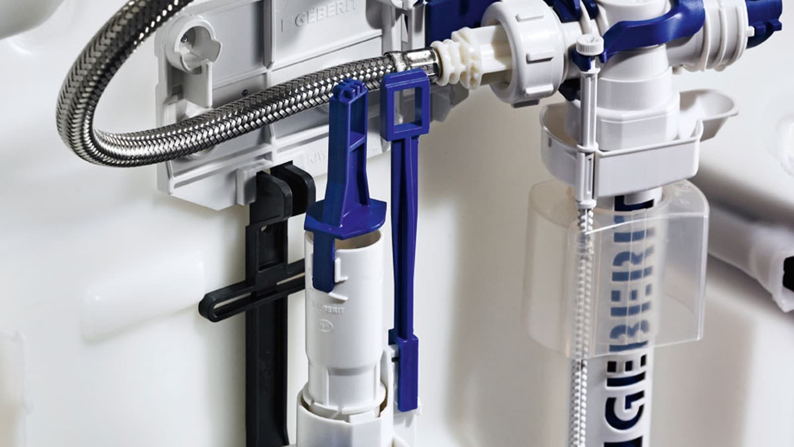 Splachovací ventil Geberit s plnicím/plovákovým ventilem Splachovací ventil Geberit s plnicím/plovákovým ventilem