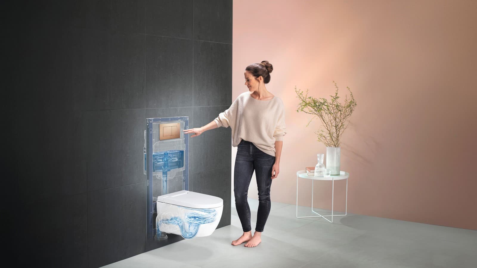 Žena a Geberit AquaClean Alba Žena a Geberit AquaClean Alba