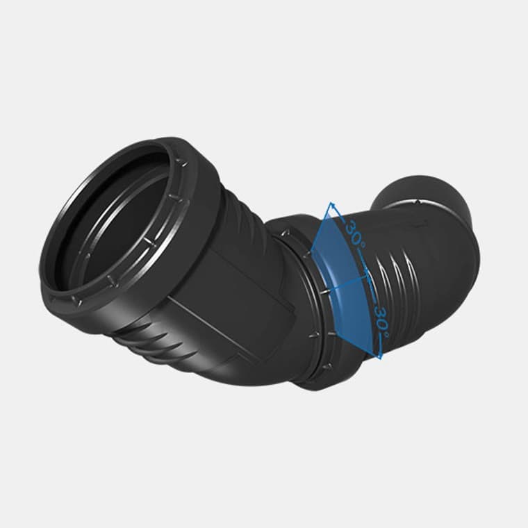 Časově úsporné vyrovnání: Díky 30° značkám lze armatury rychle a přesně vyrovnat. Časově úsporné vyrovnání: Díky 30° značkám lze armatury rychle a přesně vyrovnat.