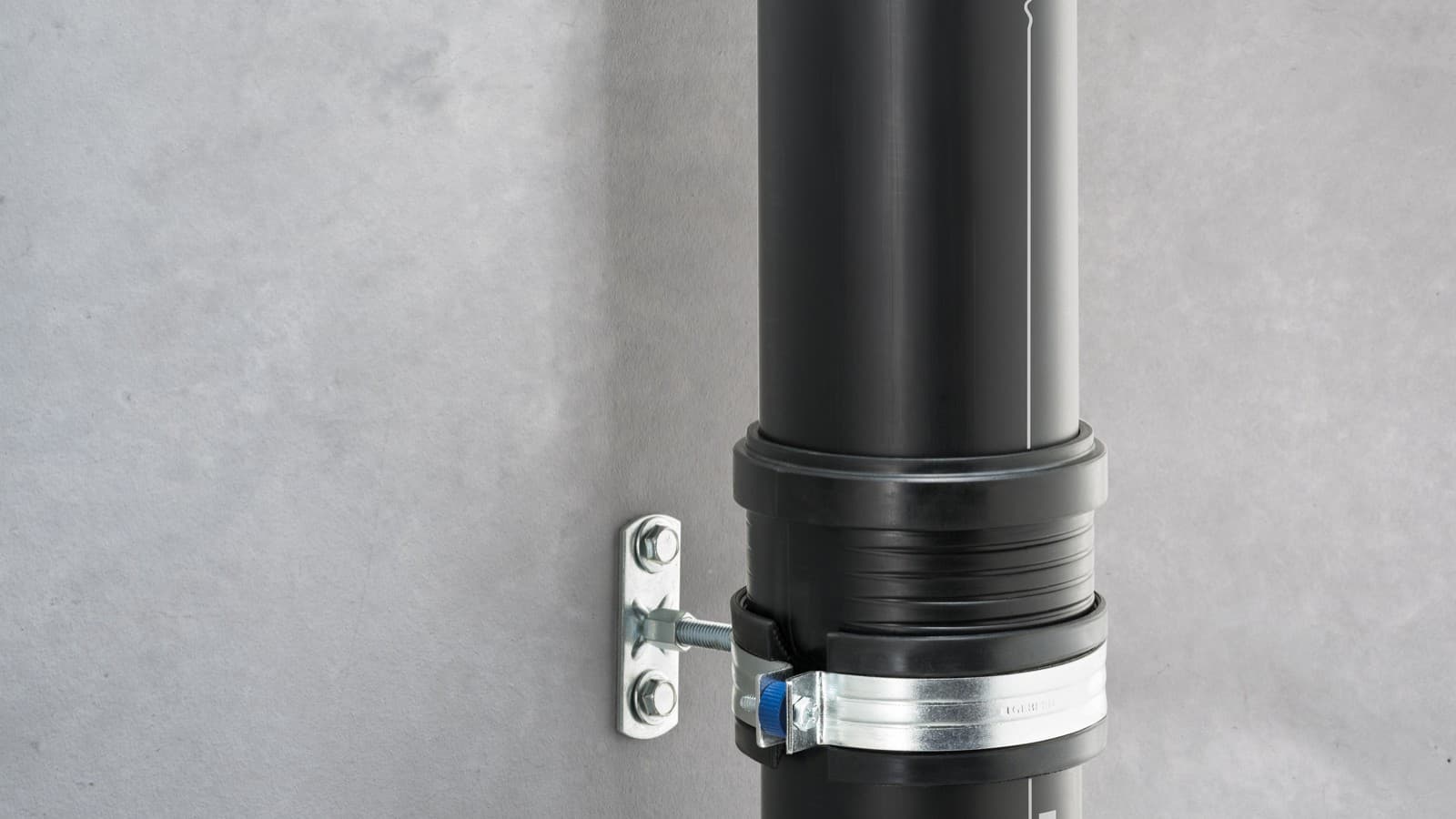 Zvukově izolovaný systémový držák potrubí pro Geberit Silent-Pro Zvukově izolovaný systémový držák potrubí pro Geberit Silent-Pro