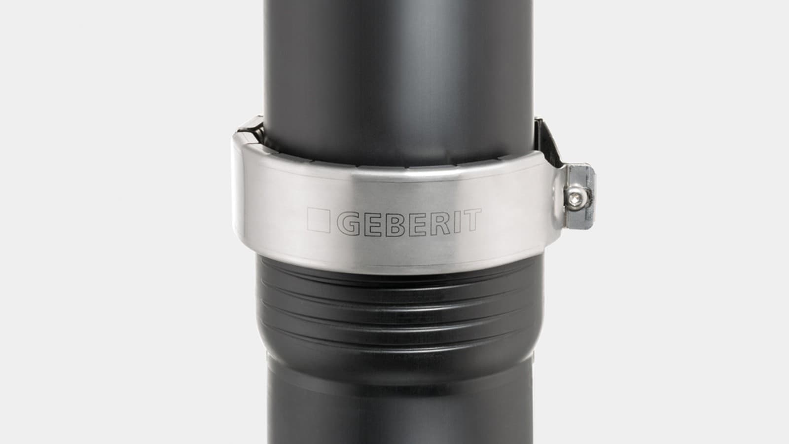 Připojení Silent-Pro push-fit vydrží vnitřní tlak až 2 bary s přidržovací čelistí Geberit Připojení Silent-Pro push-fit vydrží vnitřní tlak až 2 bary s přidržovací čelistí Geberit