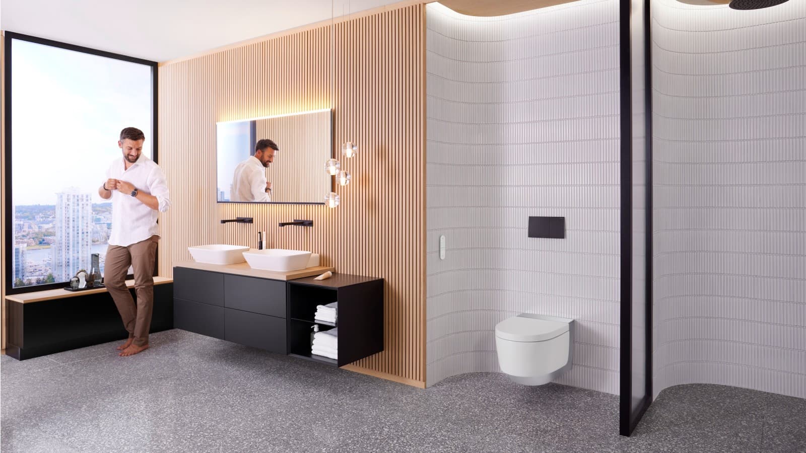 Geberit AquaClean Mera Comfort WC kompletní řešení Geberit AquaClean Mera Comfort WC kompletní řešení