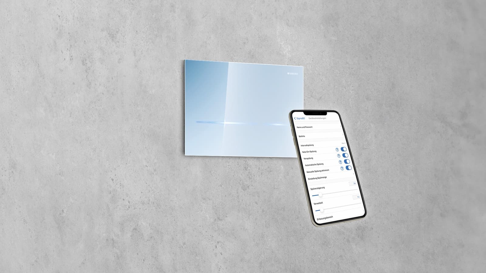 Splachovací tlačítko Geberit Sigma80 s Geberit Control Splachovací tlačítko Geberit Sigma80 s Geberit Control