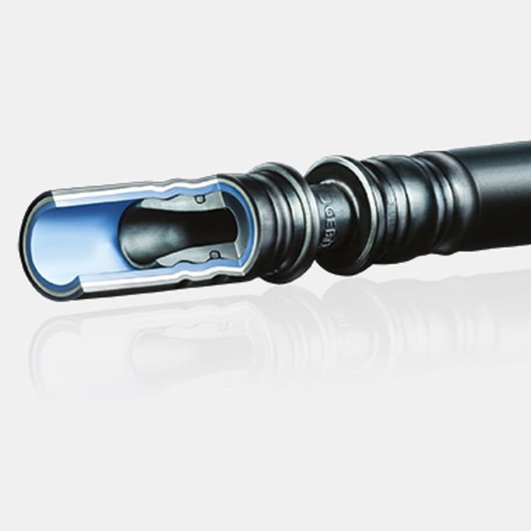 Spojení mezi tvarovkou a trubkou Geberit Mepla Spojení mezi tvarovkou a trubkou Geberit Mepla