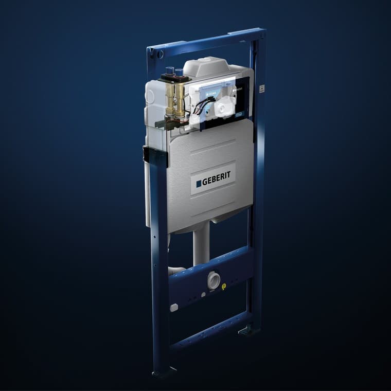 Geberit concealed cistern with HS50 hygiene flush unit Geberit concealed cistern with HS50 hygiene flush unit